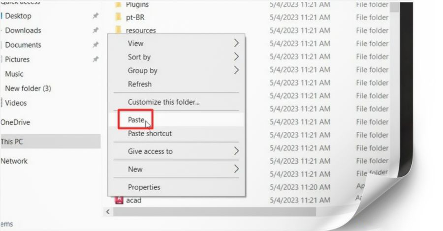 Autodesk Autocad 2024 Paste Vào Foder Vwuaf Mở